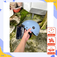 Combo nón bảo hiểm nửa dầu 1/2 sơn xi măng nhám và kính đen bogo Camry chính hãng