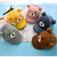 combo nón gấu tai bông cho bé iu