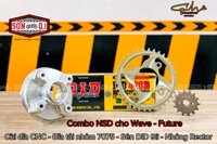 Combo NSD cho Wave / Future ( Cùi đĩa cnc / Đĩa tải nhôm 7075 / Sên DID 9li / Nhông Rector )