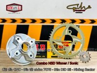 Combo NSD cho Winner / Winner X ( Cùi đĩa cnc / Đĩa tải nhôm 7075 / Sên DID 10li / Nhông Rector )