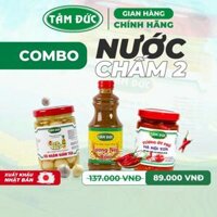 Combo nước chấm 2 Tâm Đức 3 loại Tương nếp bần 500ml, Tỏi ngâm giấm táo 190g, Tương ớt phở Hà Nội xưa 180ml