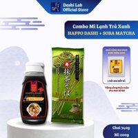 Combo Nước Dùng HAPPO DASHI Nhật Bản DASHI LAB 340g & Gói MÌ SOBA MATCHA 200g Hương Vị Truyền Thống