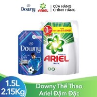 Combo Nước Giặt Ariel Đậm Đặc 2.15kg và Nước Xả Downy 1.5L Expert Sport