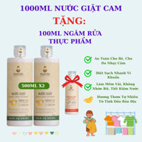 Combo Nước Giặt Hương Cam FUWA3E Từ EnZyme Không Hóa Chất, An Toàn Cho Bé, Đồ Lót Nam Nữ 500ml