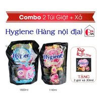 Combo Nước Giặt Hygiene 1,8l Nội Địa + Nước Xả 1,3 lít và 1150ml Nội Địa