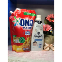 Combo Nước Giặt Omo Matic 2Kg + Nước Xã Comfort 800ml