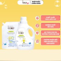 Combo nước giặt và nước xả hữu cơ IVLY NATURE hương hoa trà trắng chai 1800ml +túi 1200ml ivly004