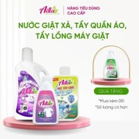 Combo Nước Giặt Xả Ailla 1Kg Tẩy Lồng Máy Giặt Ailla 300Gr Tẩy Trắng Quần Áo Ailla 100Gr (Tặng Tẩy Mốc Gioăng Cao Su)