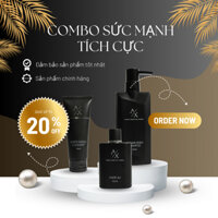 COMBO Nước hoa-Dầu gội-Sữa rửa mặt A/X MEN dành cho nam đánh thức sức mạnh tích cực