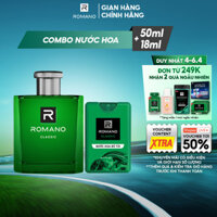 Combo Nước hoa nam Romano hương Classic 50ml và 18ml