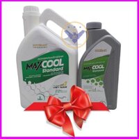 COMBO nước làm mát xe ô tô màu xanh Maxcool Can 4 Lít  1 lít