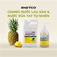 Combo Nước Lau Sàn Và Nước Rửa Tay Sinh Học ENZYCO 90% Enzyme Từ Dứa Floor cleaner