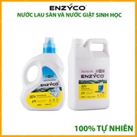 Combo Nước Lau Sàn Và Nước Giặt Sinh Học ENZYCO Lên Men Từ Dứa Và Bồ Hòn 1.8 L An Toàn Cho Da 바닥청소용 세제 Floor cleaner
