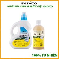 Combo Nước Rửa Bát 480ML Và Nước Giặt 1.8L Sinh Học ENZYCO Lên Men Tự Nhiên Từ Dứa Và Bồ Hòn 식기 세정제 Dishwashing liquid