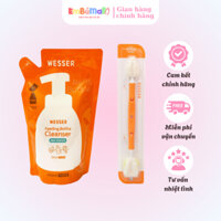 Combo Nước Rửa Bình Sữa Wesser + Cọ Rửa Bình Sữa Wesser
