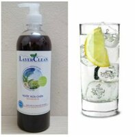 Combo : Nước Rửa Chén Hữu Cơ Layer Clean - Hương Qủa Hồng(800ml) và BỘ 6 LY THUỶ TINH CAO LUMINARC ISLANDE,150ML/L