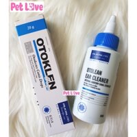 COMBO NƯỚC RỬA TAI + THUỐC TRỊ VIÊM TAI CHÓ MÈO (ALKIN, ANH QUỐC)