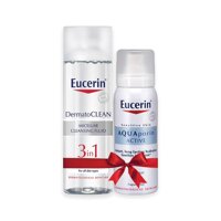 Combo Nước Tẩy Trang Eucerin Dermato Clean 3in1 200ml + Xịt Khoáng Eucerin 50ml