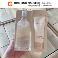 Combo Nước tẩy trang Sum:37 Essential Cleansing Water 400ml + Sữa rửa mặt Sum 100ml