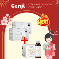 Combo nước uống collagen căng bóng trắng da mờ thâm nám Nucos Spa 10.000 và Nucos Super White 3 hộp x 10 chai