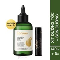 Combo nước xịt dưỡng bưởi Pomelo cocoon 140ml  Son dưỡng môi dầu dừa Bến Tre the cocoon 5g