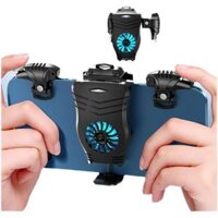 Combo Nút Bắn kèm Quạt Tản Nhiệt TOT35 dành cho dtdd, phụ kiện chơi game Pubg Mobile , Free Fire