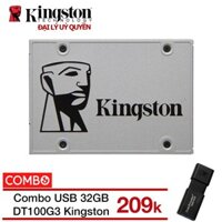 Combo Ổ cứng SSD 120GB NOW A400 Kingston + USB 32GB 3.0 DT100G3 Kingston - Hãng phân phối chính thức