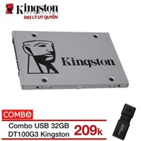 Combo Ổ cứng SSD 240GB NOW A400 Kingston + USB 32GB 3.0 DT100G3 Kingston - Hãng phân phối chính thức