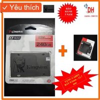 COMBO Ổ cứng SSD 240GB Kingston Chính hãng SATA3  2.5" +Tặng kèm Caddy bay 9.5mm