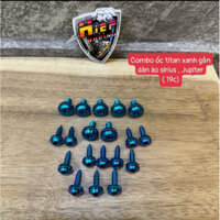 Combo ốc titan gắn dàn áo xe sirius , Jupiter (19 con)