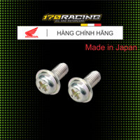 Combo - Ốc vít bậc bắt vành đèn pha trước tròn xe Honda CUB 81,86  Zin - [90101087720] - Hàng chính hãng Honda Nhật bản