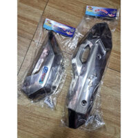 [COMBO] Ốp che pô, bầu lọc gió inox xe AB Airblade đời 2022-2023