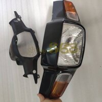 Combo ốp đầu xe Dream 3, Dream lùn gồm 4 món: ốp đầu, gáy, pha đèn và cặp nắp xi nhan trước