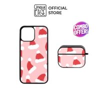 Combo Ốp lưng iPhone và Case Airpods Unique Case họa tiết Giáng Sinh CB015