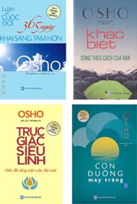 Combo Osho - Trực Giác Siêu Linh - Hiểu Để Sống Một Cuộc Đời Mới + Luận Về Cuộc Đời - 365 Ngày Khai Sáng Tâm Hồn + Khác Biệt - Sống Theo Cách Của Bạn + Con Đường Mây Trắng (Bộ 4 Cuốn)