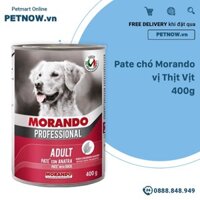 Combo Pate chó Morando vị Thịt Vịt 400g Petnow - 6 lon