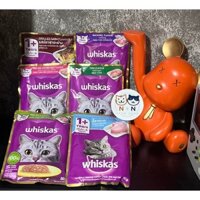 Combo Pate Whiskas Mix vị gói 80g Cho Mèo Trưởng Thành, Mèo Con