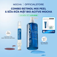 Combo Peel Da Mocha + Sữa Rửa Mặt Bio Active Mocha - Dịu Nhẹ, Lành Tính, Phù Hợp Da Dầu Mụn Nhạy Cảm
