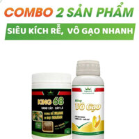 Combo phân bón King 68, King vô gạo kích rễ, bung đọt nhanh, cung dấp dinh dưỡng cho cây lúa
