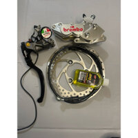 combo phanh đĩa trước heo 4 pis gắn phuộc usd kèm tay phanh brembo (tặng kèm ốc dầu,ốc heo)