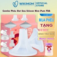 Combo Phễu Hút Sữa Silicon Mini Pum FDA  - Dùng cho máy hút sữa Spectra, Avnet, Fatz. Nevi, Kichilachi, Cimilre, Pigeon