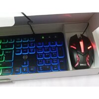 Combo phím chuột Dell KM-698 led rgb