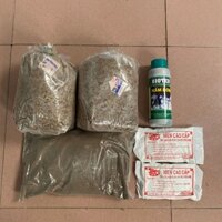 Combo phôi làm nấm rơm đầy đủ 8 Nha - năng suất khoảng 8-10kg nấm, gồm meo, phân, men, dung dịch dưỡng