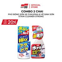 COMBO Phu Bong Sơn Fukupika W-541 &amp; Vệ Sinh Sơn Ôtô Stain Cleaner Strong R-141 SOFT99