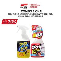 COMBO Phu Bong Sơn Fukupika W-542 &amp; Vệ Sinh Sơn Stain Cleaner Strong R-141 SOFT99