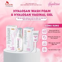Combo phụ khoa Hyalosan Wash Foam, Vaginal Gel Dr. Muller Bổ sung lợi khuẩn, chăm sóc vùng kín an toàn lành tính