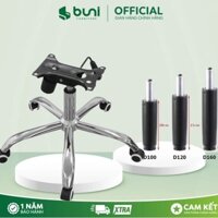 Combo phụ kiện ghế xoay ,Bánh xe ghế, chân ghế, piston/ben hơi ghế, bệ đỡ, bát ghế