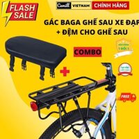 [Combo phụ kiện] Kệ Yên Sau Xe Đạp + Đệm yên ngồi ghế sau xe đạp loại dày dặn, chất lượng êm ái, thoải mai Cemill