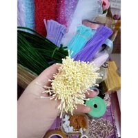 combo phụ kiện làm hoa kẽm nhung