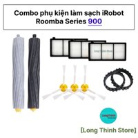 Combo phụ kiện làm sạch thay thế cho robot hút bụi irobot roomba series 900 960 961 964 966 980